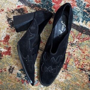Free People Alamo Black Suede Booties